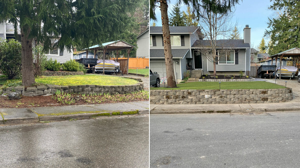Landscaping Before & After